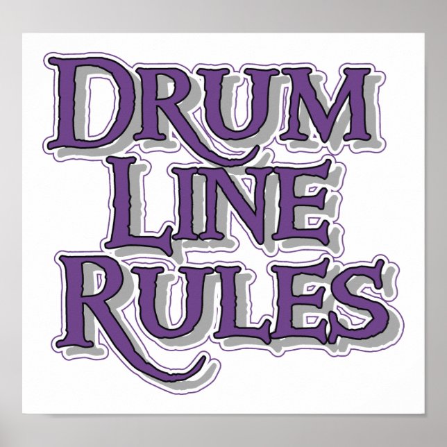 Poster Drum Line Rules (Frente)