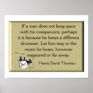 Poster Drummer Diferente