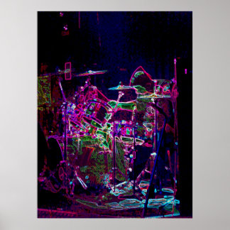 Pôster Drummer Elétrico