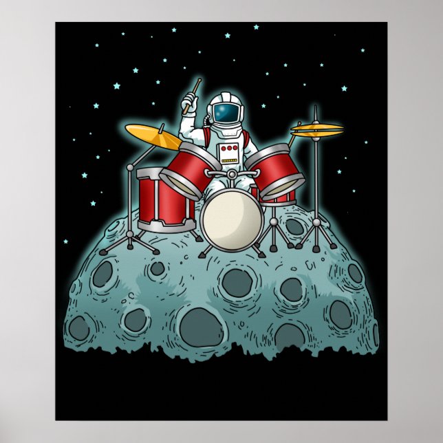 Poster Drummer Kids Drummer Pressiona Drummer (Frente)