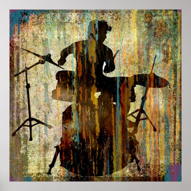 Pôster Drummer Streak, Copyright Karen J Williams (Frente)