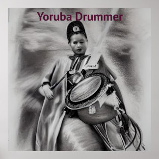 Poster Drummer Yoruba