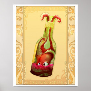 Pôster Drunktopus
