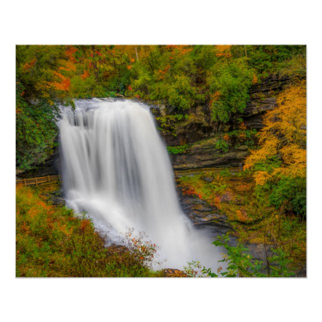 Pôster Dry Falls North Carolina (Frente)