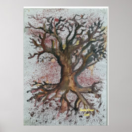 Poster dry tree