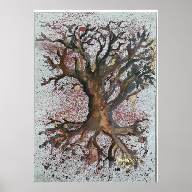 Poster dry tree (Frente)