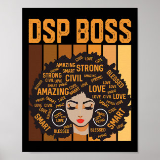 Poster Dsp Boss Poderoso Mês da História Negra Orgulho Ne