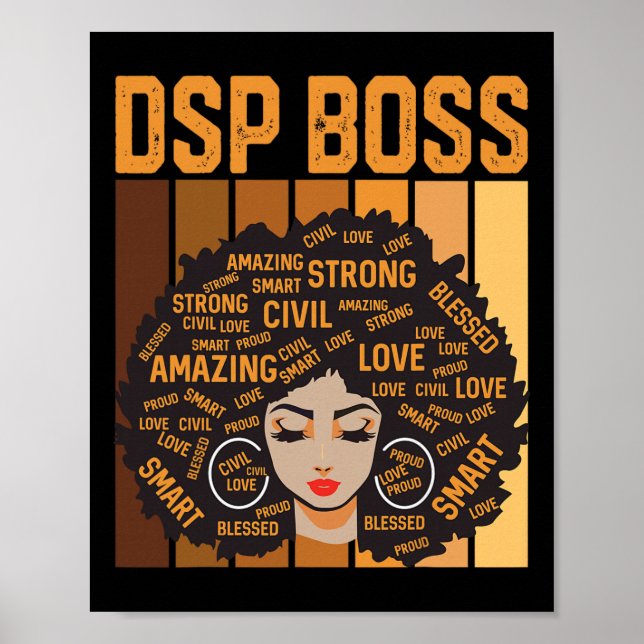 Poster Dsp Boss Poderoso Mês da História Negra Orgulho Ne (Frente)