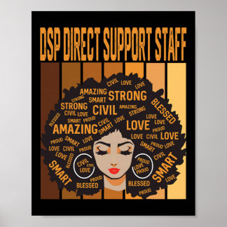 Poster Dsp Direct Support Staff Powerful Black History Mo