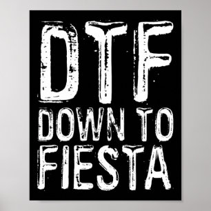Poster Dtf Abaixo Para Fiesta Shirt Men Mulheres Cinco De