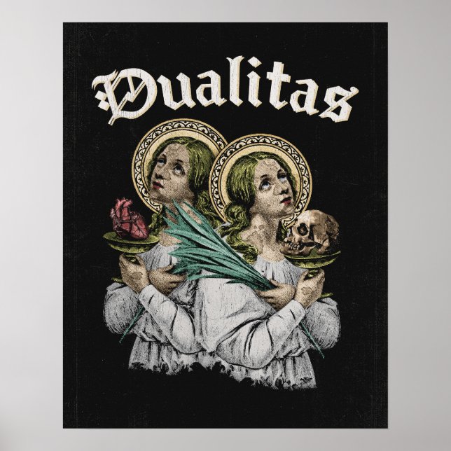 Poster Dualitas - Design gótico (Frente)