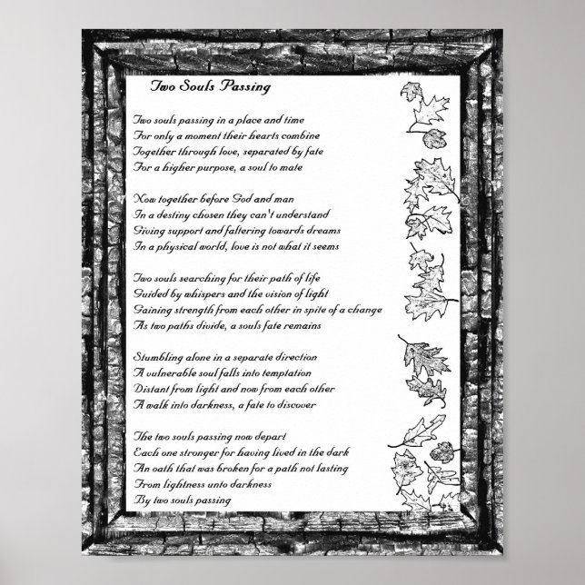 Poster Duas Almas Passando (Frente)