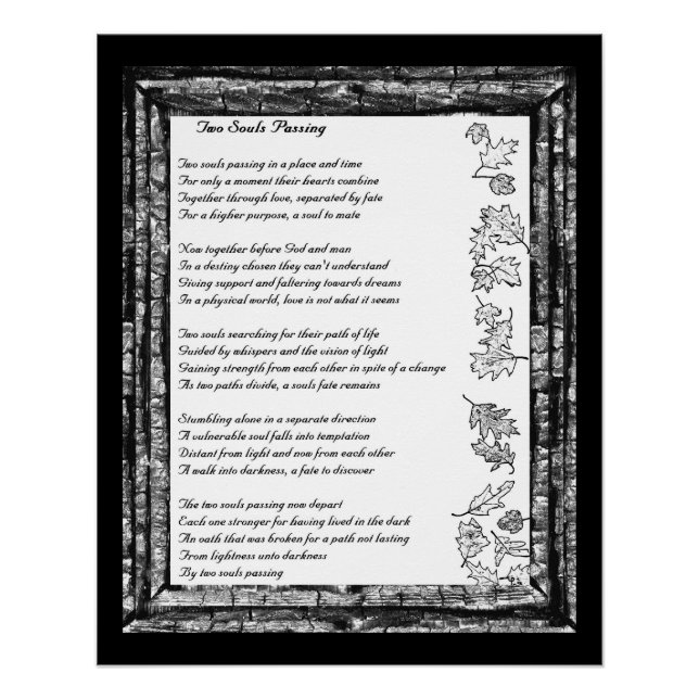 Pôster Duas Almas Passando (Frente)