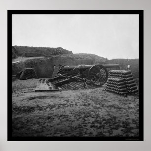 Poster Duas Armas de Parrott de 100 Pounder e Conchas 186