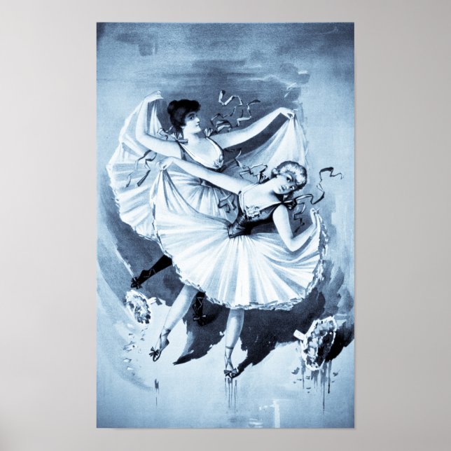 Poster "Duas Ballerinas" impressão/poster (tonalidade de  (Frente)