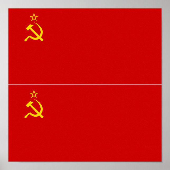 Poster DUAS Bandeiras da União Soviética (Frente)