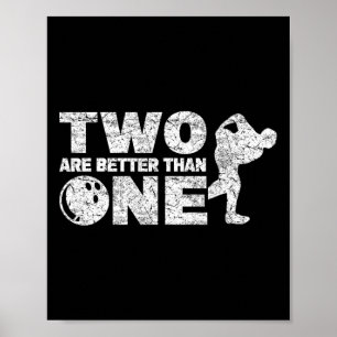 Poster Duas Boliches Engraçadas de Bowler