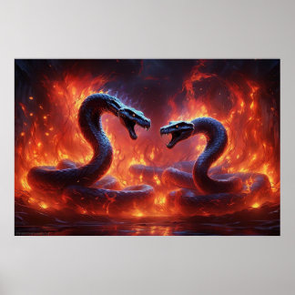 Poster Duas Cobras no Inferno (24 x 36)
