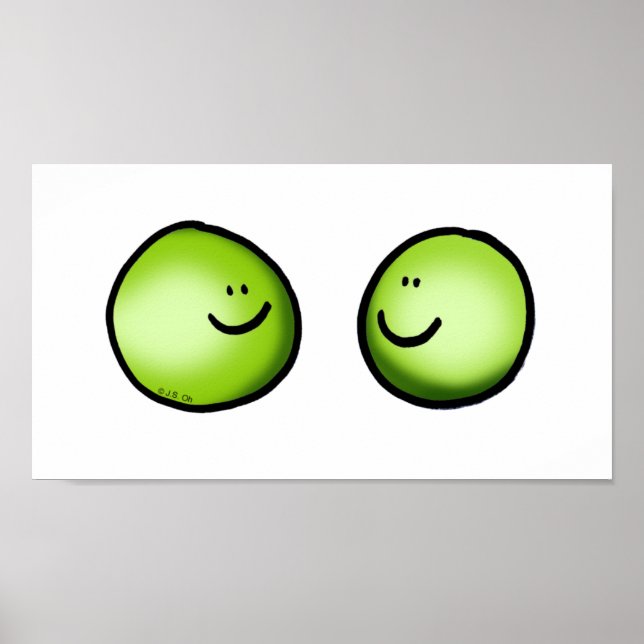 Poster Duas ervilhas apaixonadas (Frente)