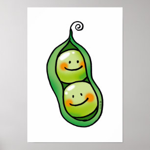 Poster Duas ervilhas numa vagem