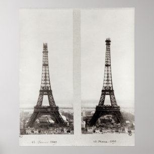 Poster Duas ideias da construção do Eiffel