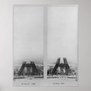 Pôster Duas ideias da construção do Eiffel