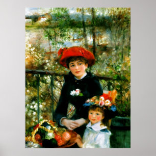 Poster Duas Irmãs no Terraço por Renoir