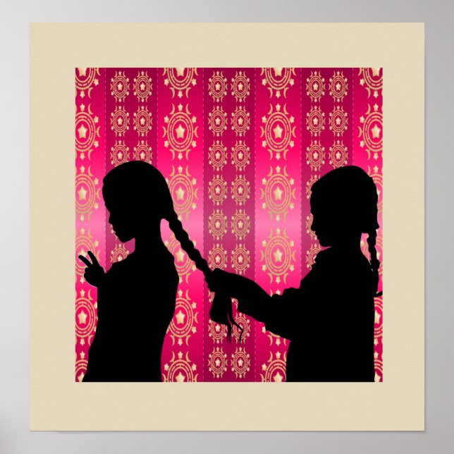 Poster Duas Irmãs Travando (Frente)