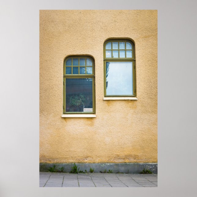 POSTER DUAS JANELAS DE VIDRO DE CINZA (Frente)