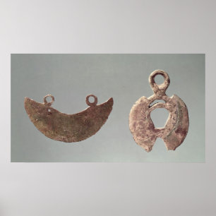 Pôster Duas lâminas, do cemitério de Hallstatt