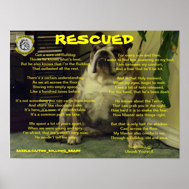 Poster Duas Marca de Bulldog RECUPERADAS (Frente)