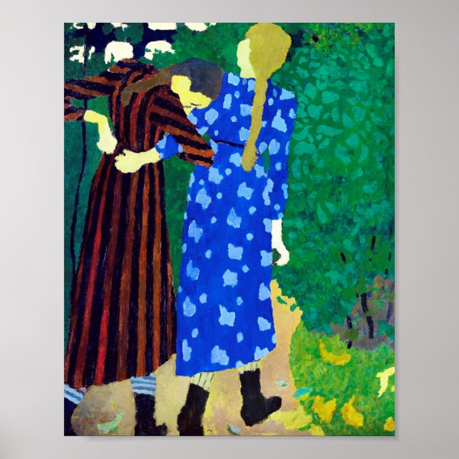 Poster Duas Meninas, Edouard Vuillard (Frente)