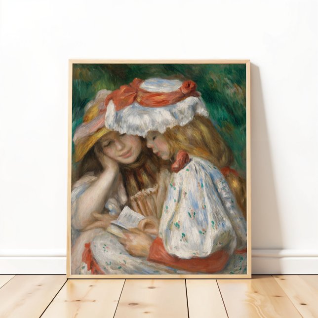Poster Duas Meninas Lendo, Auguste Renoir Art (Criador carregado)