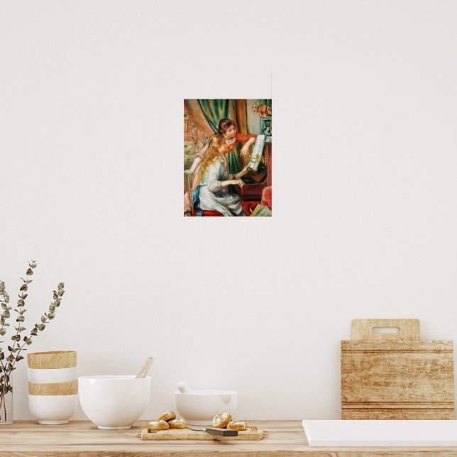 Pôster Duas Meninas no Piano por Renoir | Zazzle Brasil