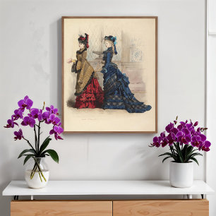 Poster Duas Mulheres em Vestidos de Dia