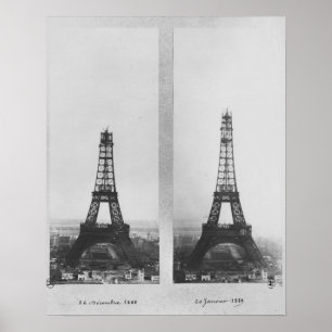 Pôster Duas perspectivas sobre a construção do Eiffel