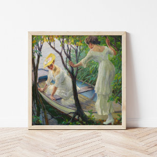Poster Duas Senhoras num Barco   Edward Cucuel