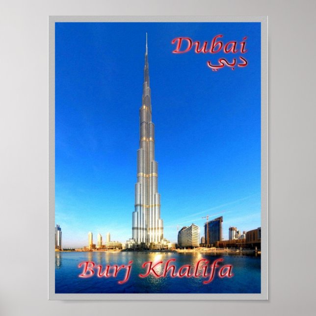 Poster Dubai - Burj Khalifa - (Frente)
