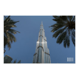 Pôster Dubai Emirados Árabes Unidos Burj Khalifa