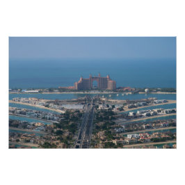 Pôster Dubai Emirados Árabes Unidos Vista da Palma