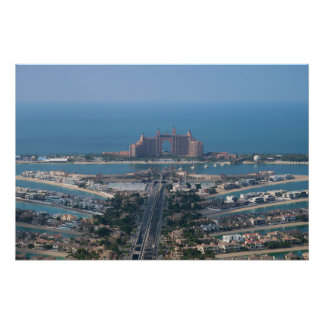 Pôster Dubai Emirados Árabes Unidos Vista da Palma