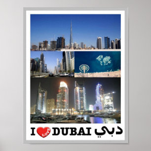 Poster Dubai - I Love -