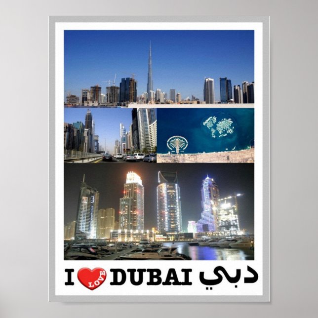 Poster Dubai - I Love - (Frente)