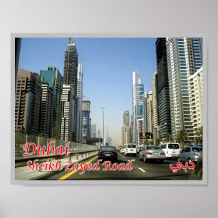 Poster Dubai - Sheikh Zayed Road -