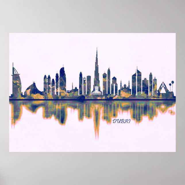 Poster Dubai Skyline (Frente)