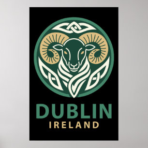 Poster Dublin Irlanda Europa