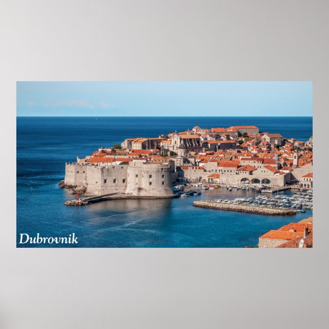 Poster Dubrovnik, Croácia (Frente)