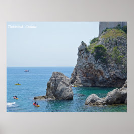 Poster Dubrovnik Croácia Rocks Holiday