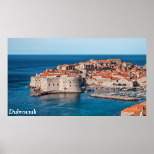 Poster Dubrovnik, Croatia
