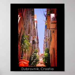 Poster Dubrovnik Dentro, as antigas muralhas da cidade II
